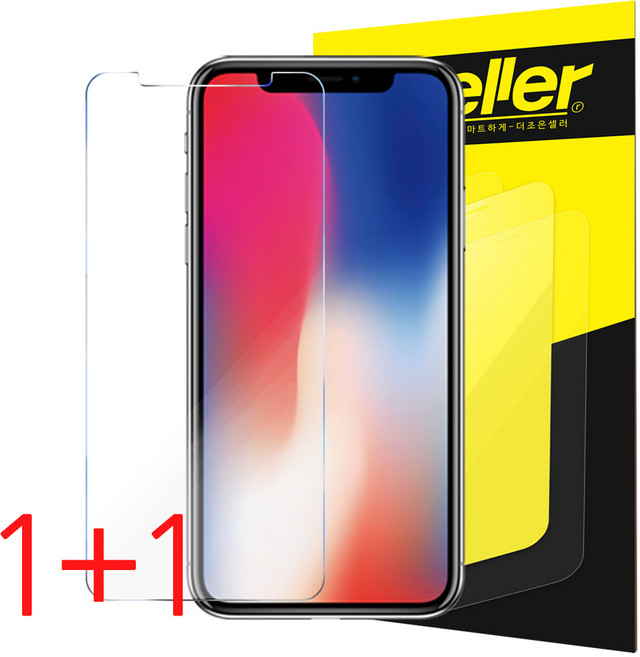 더조은셀러 1+1 강화유리필름, 2개