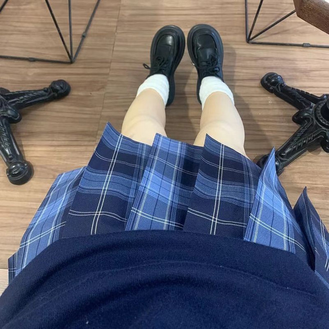 日系JK制服格裙 校園水手服百褶短裙