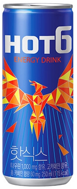 핫식스 롯데칠성음료 에너지음료, 250ml, 24개