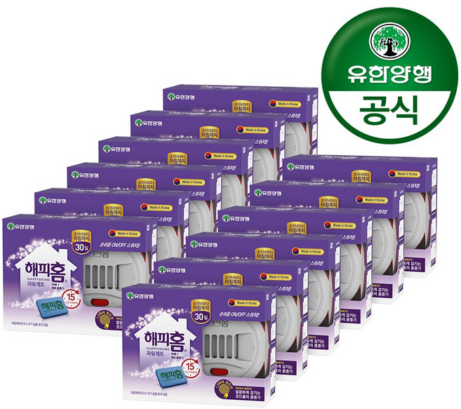 해피홈 new 매트 코드 롤러 훈증기 + 파워 매트 30p, 12세트