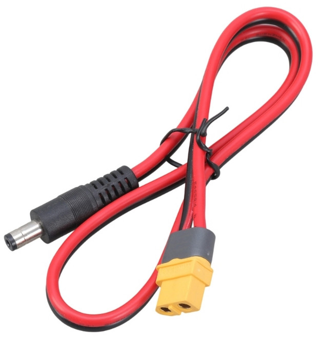 태양 전지판 장난감과 호환되는 경량 XT60 여성용 DC5.5x2.1mm/DC5.5x2.5mm 남성 커넥터 케이블 전원 충전 코드, 5.5x2.1mm