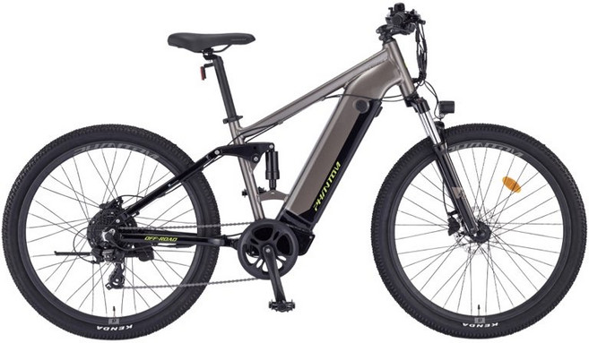 [삼천리자전거] 팬텀 FS 27.5인치 PAS 스로틀 겸용 E-MTB 전기자전거 2025, 웜 실버 / 블랙