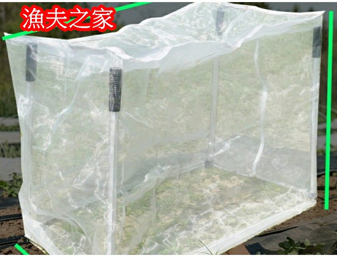 漁夫之家 立體32目防蟲網/簡易網室/迷你網室/蔬菜網/防蟲網/防鳥網，有效防蟲防鳥，保護蔬菜生長，簡易安裝，適用於各種場景, 1個, 網子綠色1, 綠色