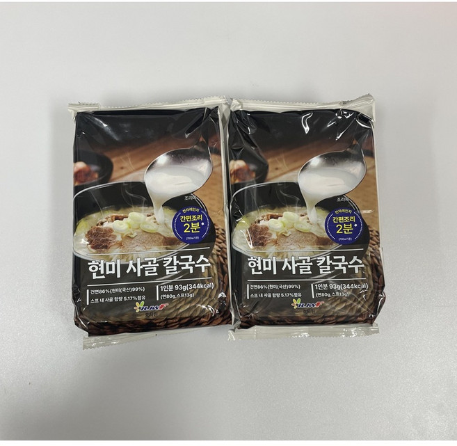효자원 현미사골칼국수, 2개, 93g