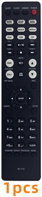 새로운 원격 제어 RC-1174 호환 Denon CD 수신기 RCD-N8 RCD-N7 RCD-N9 RCD-M40 RCD-M41 예비 부품, 1개