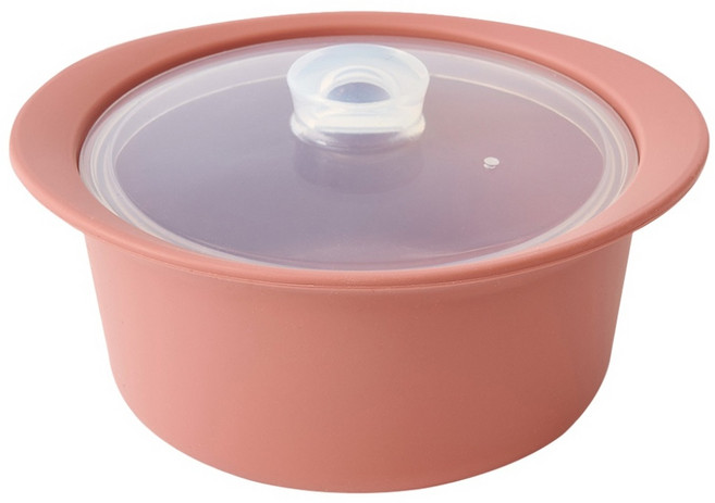 Firgi 多用途副食品蒸鍋 800ml, 蒸鍋 + 鍋蓋, 1個, 乾燥玫瑰粉
