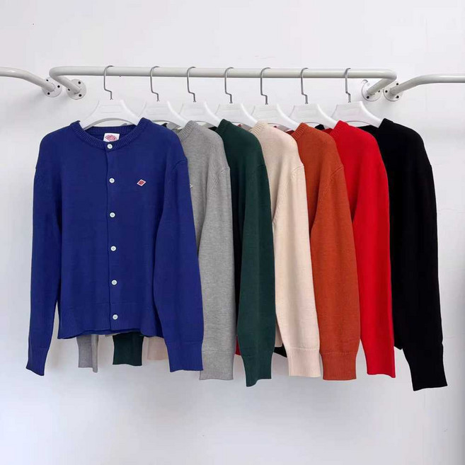 25FW 단톤 여성용 램스울 크루넥 가디건 니트 제품