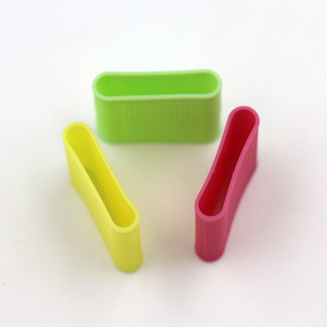 10p 실리콘 핑거 밴드 골프 손가락 마디 보호 골무 관절 아대 밴드, 그린, 10개