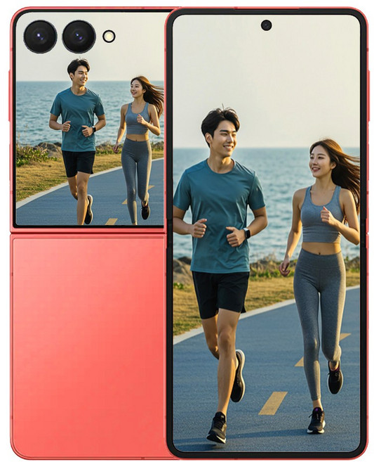 삼성전자 갤럭시 Z 플립 7, 512GB, 코랄 레드