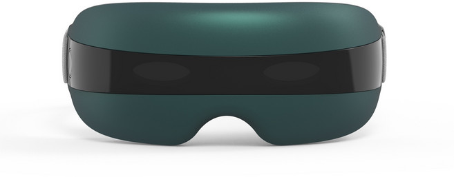 couyor 무선 눈안마기 투명 눈 마사지기 블루투스 연결 가능, 다크 그린