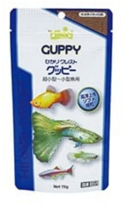 Hikari 高夠力 孔雀魚飼料 緩沉型 增艷, 1個, 70g