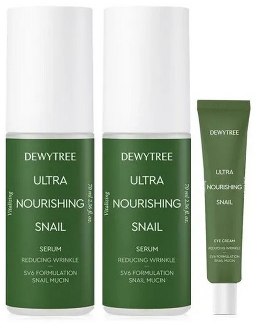 듀이트리 울트라 너리싱 스네일 달팽이 에센스 세럼 70ml 총 2개 +아이크림