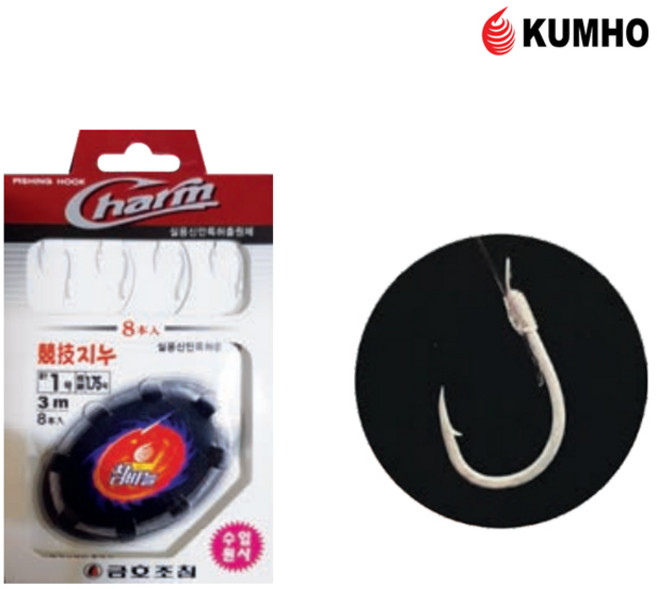 금호조침 경기지누 감성돔 묶음바늘 KS-131 백지누, 1개