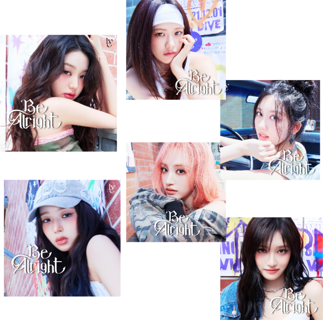 아이브 Be Alright 일본 싱글 앨범 솔로반 6종 CD