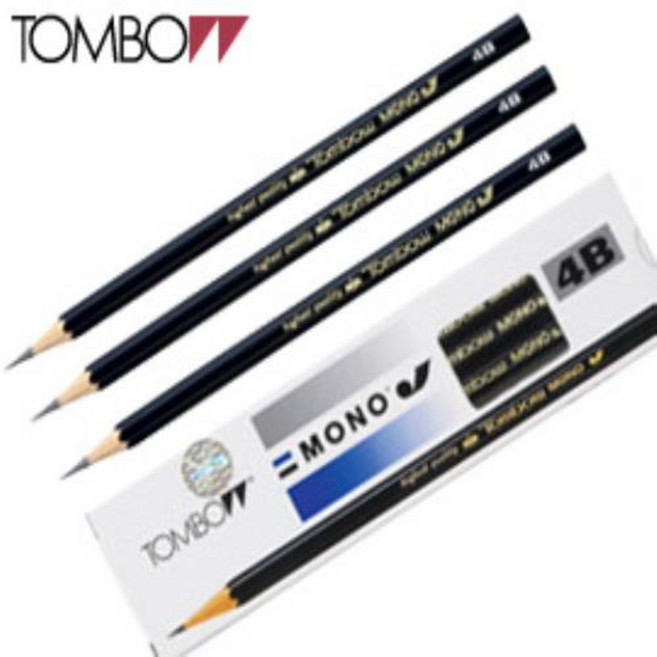 미술용연필 톰보연필모노-J, 톰보우연필 모노-J(6B) 12본 1타