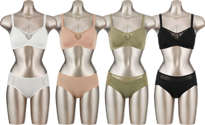 비비안 홈쇼핑 히트 노와이어 심리스 보정 여성 속옷 브라팬티세트