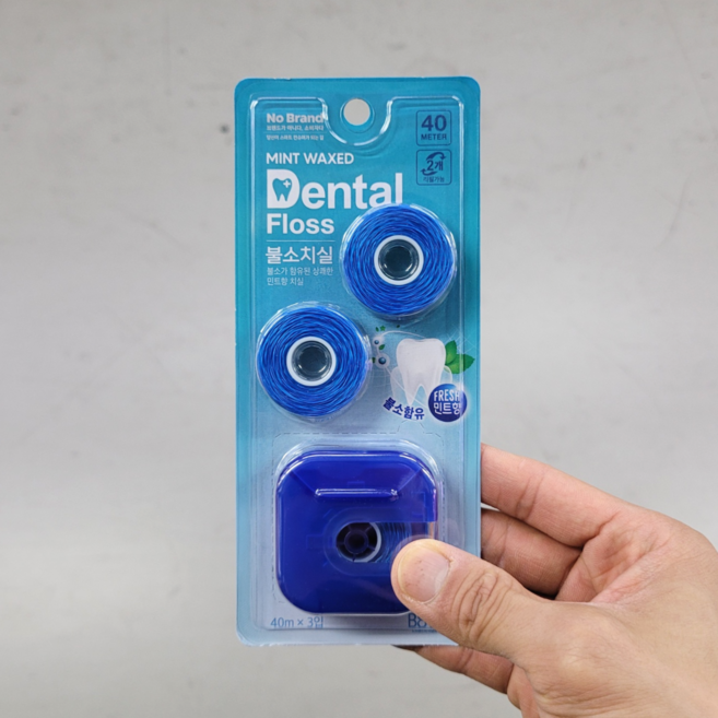 노브랜드 불소치실 민트향 40m x 3입, 3개, 3개입