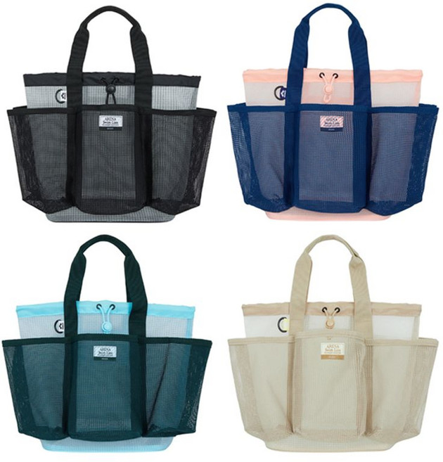 백화점 정품 아레나 vs 수영가방 포켓메쉬가방 A5AC1AB19 GRN BLK BEG NVY A6AC1AB19