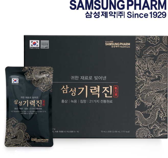 삼성제약 삼성기력진 기력회복 건강즙 (30포 x 4박스), 4박스, 2.1L