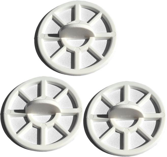 본라이프 국산 이물질 머리카락 제거 욕조망 거름망 배수구망 욕실 배수구 걸음망, 화이트, 3개