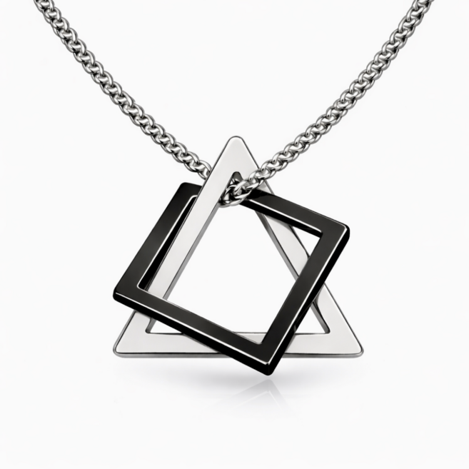 라피레인 패션 목걸이 펜던트 남녀공용 스틸 주얼리 목걸이