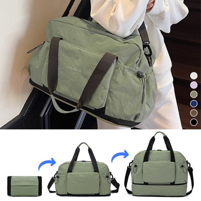 떨이공주 여행용 폴딩 보스턴백 확장 대용량 보조가방 캐리어 더플백 멀티수납 생활방수