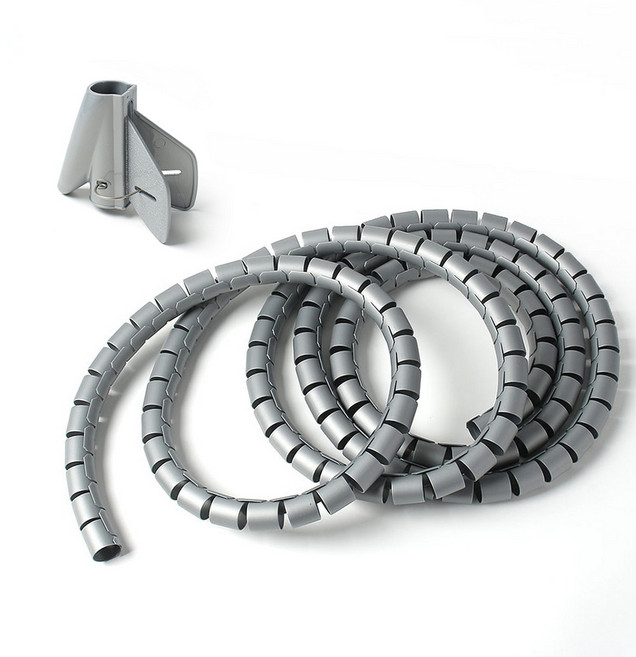 3M 스피드 전선정리 스네이크 커버(28mm) (그레이), 필수선택, 1개