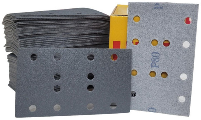 URO 사각 샌드페이퍼 80X133mm 페스툴 사포 RTS400용, 1박스, 120방(100장)