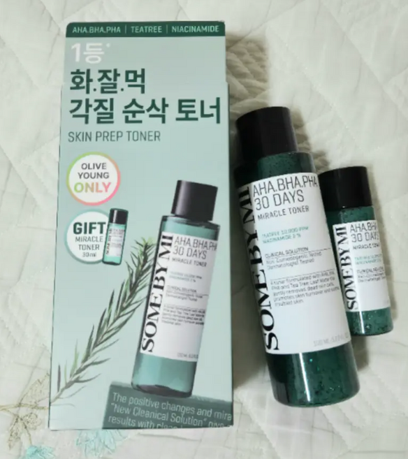 썸바이미 아하 바하 파하 30 데이즈 미라클 토너 기획세트 150 ml (+30 ml추가 증정), 180ml, 2개