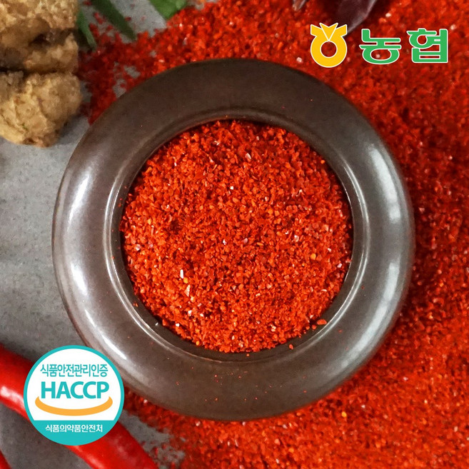 [농협] 2025년산 안동 고춧가루 김치용 조미용 보통맛, 500g, 1개