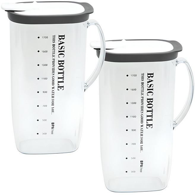 마이스타일 베이직T 물병, 그레이, 2L, 2개