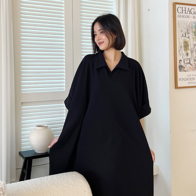 [빅사이즈/6XL] 롱기장 카라 롤업 ops _올핏클로젯