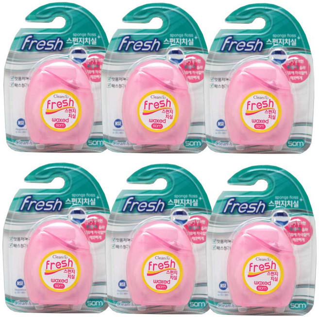 클린32 후레쉬 스펀지 왁스치실, 1개입, 6개