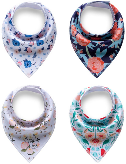 리틀토즈 북유럽 스카프빕 턱받이 4종세트