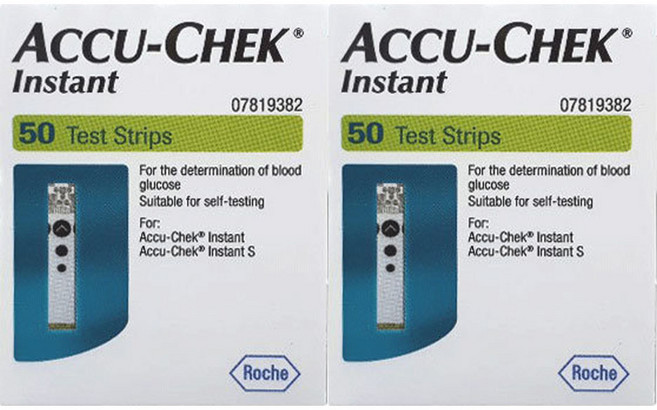 아큐첵 인스턴트 혈당측정 검사지, 2개, 50개입