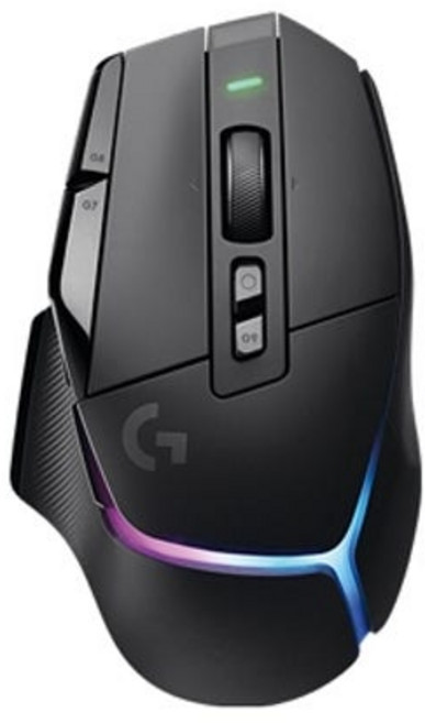 로지텍 G502 X PLUS 무선 게이밍 마우스, 910-006175, BLACK