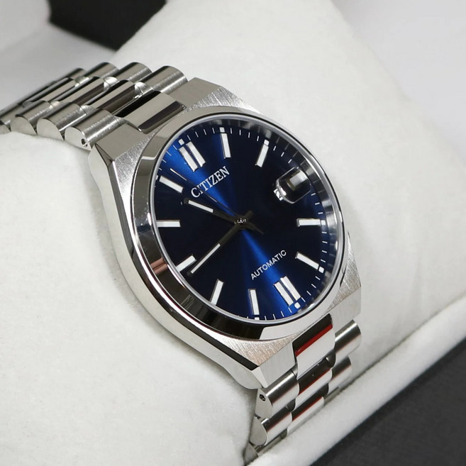 [Citizen] 시티즌 츠요사 오토매틱 남성용 스테인리스 스틸 블루 다이얼 시계 NJ0150-81L