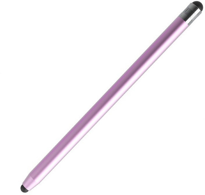 鋁合金觸控筆手機平板通用 雙頭觸控筆 ipad 平板 安卓 蘋果手寫筆 手機觸控筆 平板觸控筆 繪畫 電容筆, 雙頭矽膠【玫瑰金】, 1個