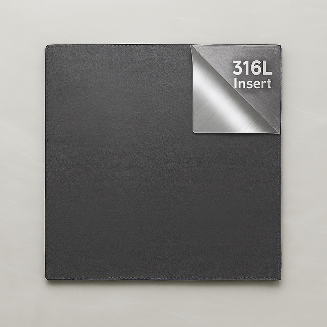 316L 삽입 흑연 그라파이트 가스켓 시트 500x500, 1개