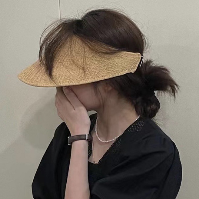 HALOPICK 여성 데일리 지사 와이어 밴딩 썬캡