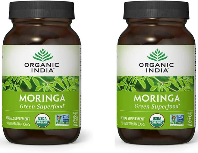 오가닉인디아 모링가 350mg 90베지캡슐 x 2통 Moringa, 90정, 90정, 2개 - 쿠팡