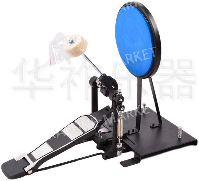 베이스 드럼 연습패드 킥 드럼패드 킥드럼 훈련 연습 해머 연주 풋 그레이 베이스 드럼 연습기 회색 바닥 드럼 운동기 1개, D. 파란색바닥드럼연습기 × 1개