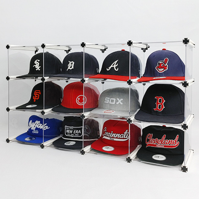 야구모자 스냅백 뉴에라 골프모자 정리함 보관함 수납장 케이스 엠블럭&스페셜, 1개