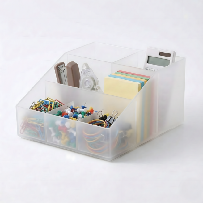 모브닛 3단구성 고급형 적층식 수납장, 클리어(투명), 1개