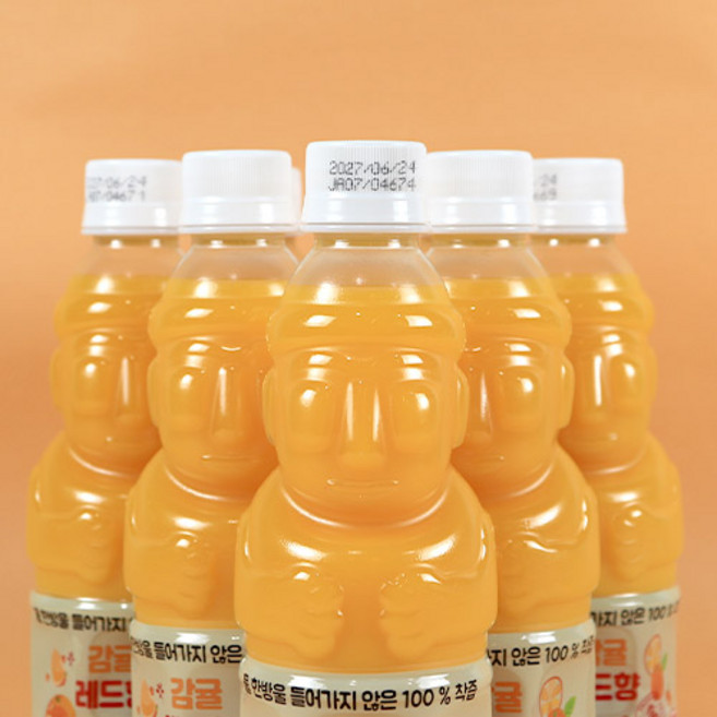 제주 감귤 레드향 착즙주스 과채음료 8병 여행 기념품, 8개, 330ml