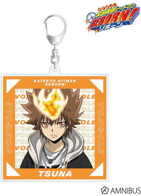 家庭教師HITMAN REBORN! 街頭風 BIG壓克力吊飾, 1個, 日穀正版 沢田綱吉 BIG亞剋力掛件