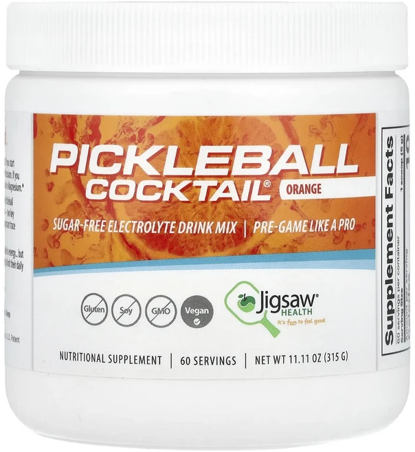 효과가 좋은 Jigsaw Health Pickleball 칵테일® 설탕 무함유 전해질 드링크 믹스 오렌지 315g(11.11oz) 최저가격, JigsawHealthPickleball칵테일설탕무함유 - 쿠팡