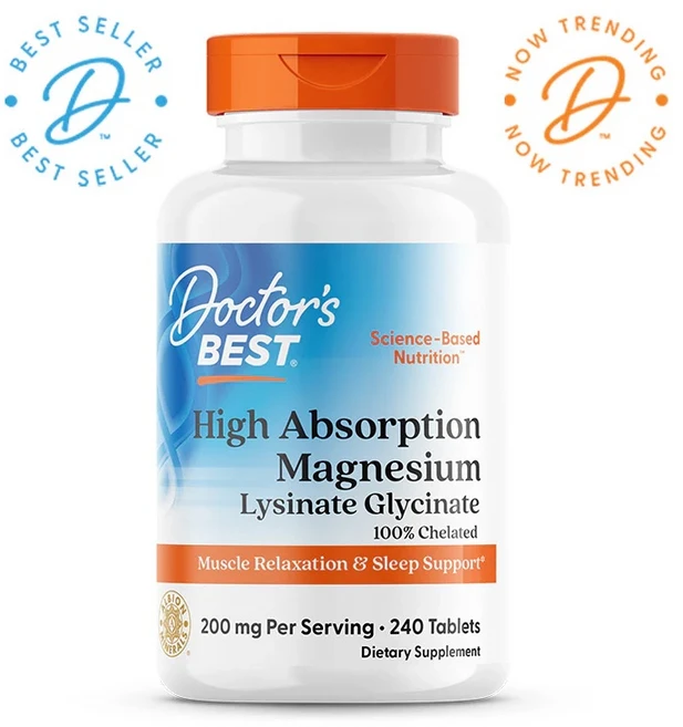 킬레이트 마그네슘 고흡수 닥터스베스트 200mg, 1개, 240정 - 쿠팡