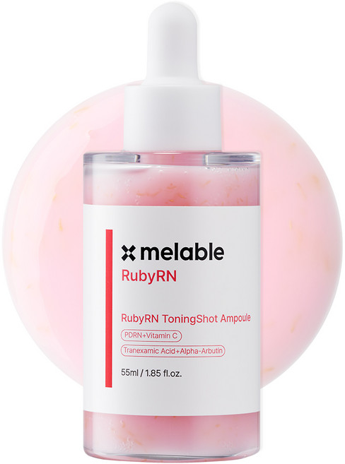 메라블 루비알엔 토닝샷 피부 광채 기미 미백 PDRN 앰플, 1개, 55ml
