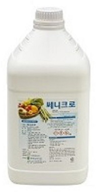 야채소독액 쎄니크로 4L 과일 야채류 소독 주방식기 살균소독약품 학교급식 식품공장 어린이집, 1개